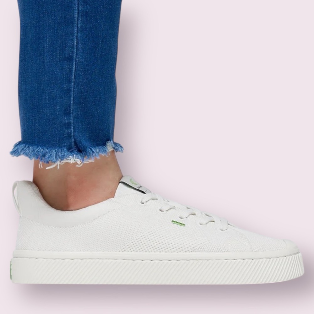 CARIUMA WHITE CANVAS LOW-TOP SNEAKERS - Picture 4 of 4